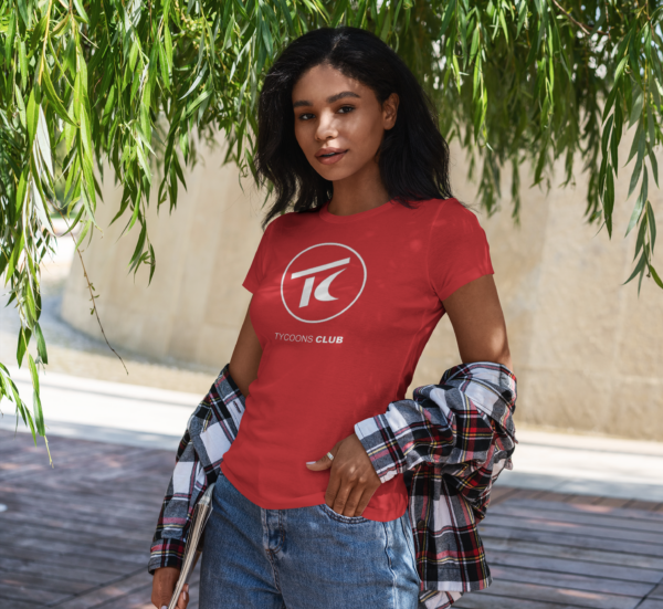 tycoons_club_t_camiseta_mujer_roja