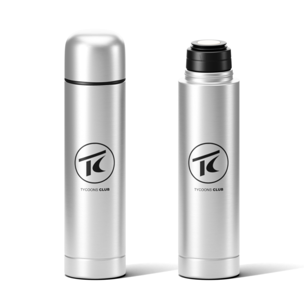 tycoons_club_thermos_bottle_silver