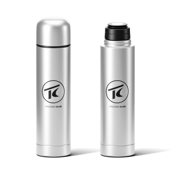 tycoons_club_thermos_bottle_silver